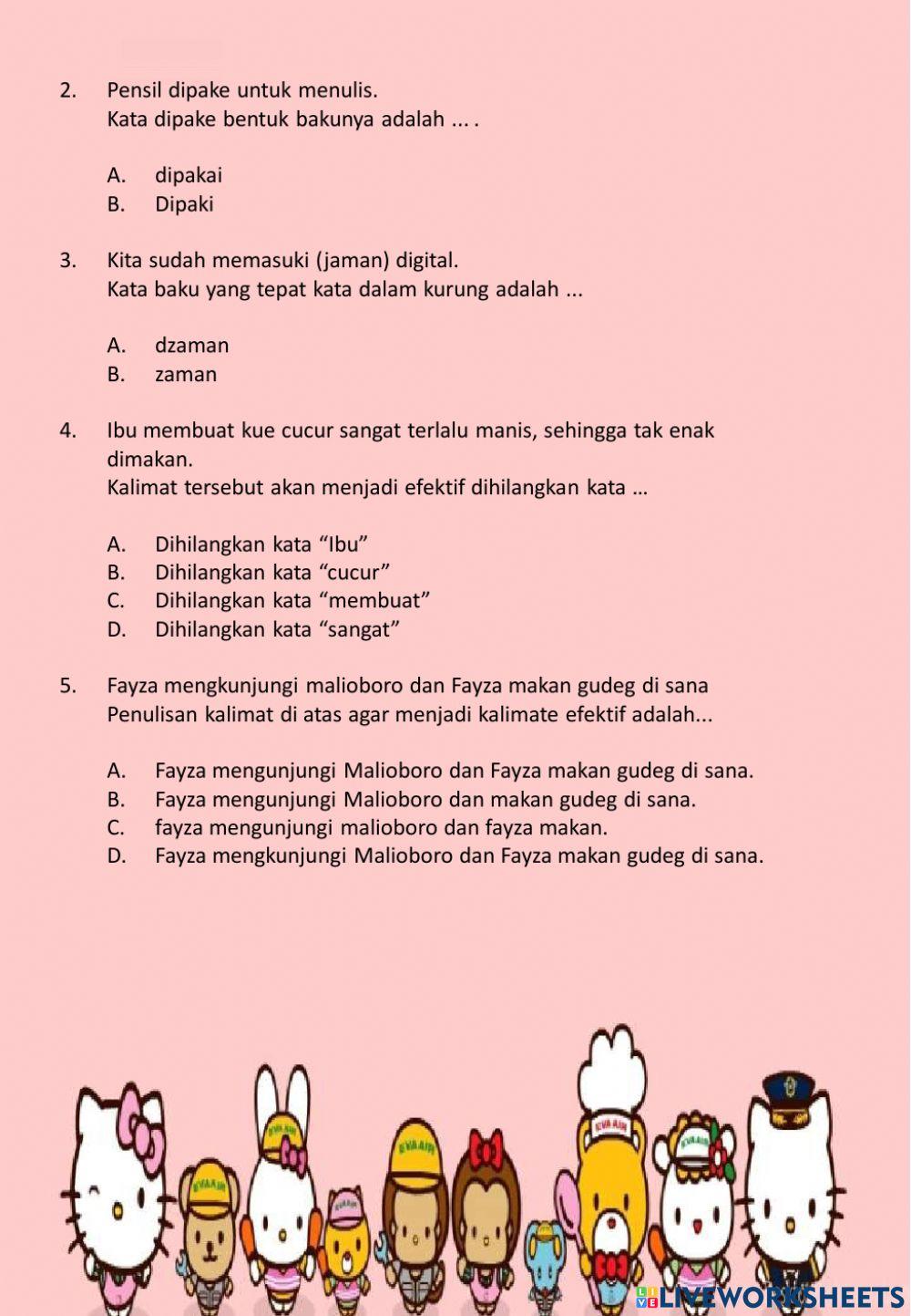 Kalimat efektif dalam teks eksplanasi