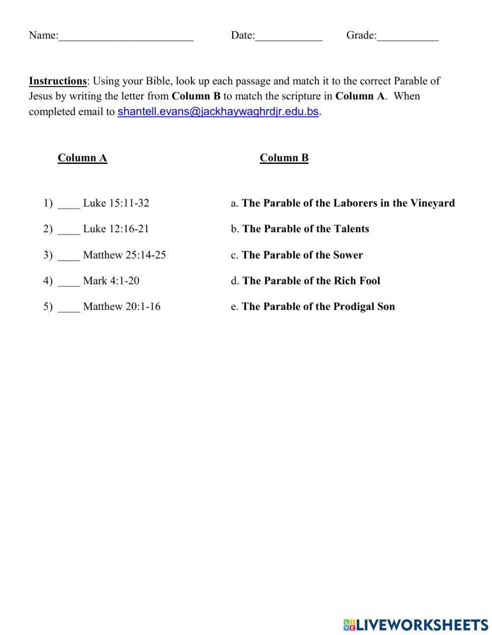 Introduction to Parables