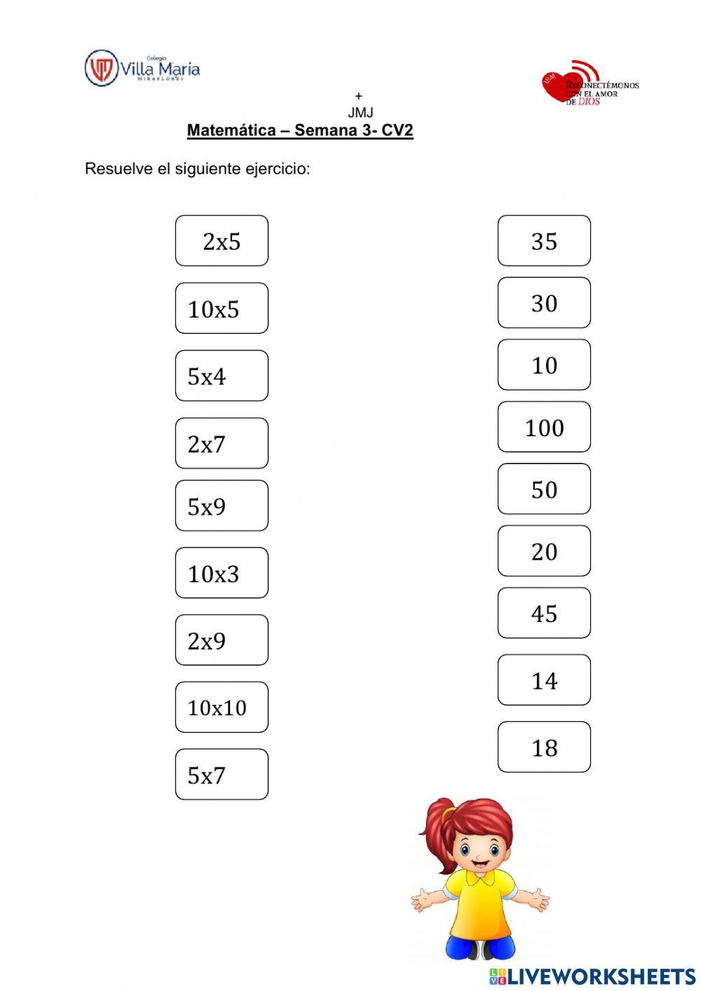 Multiplicación Online Exercise For Tercero De Primaria Live Worksheets Multiplicación Online Exercise For Tercero De Primaria Live Worksheets
