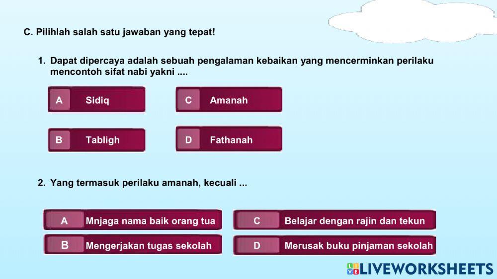 Sikap terpuji dalam diri