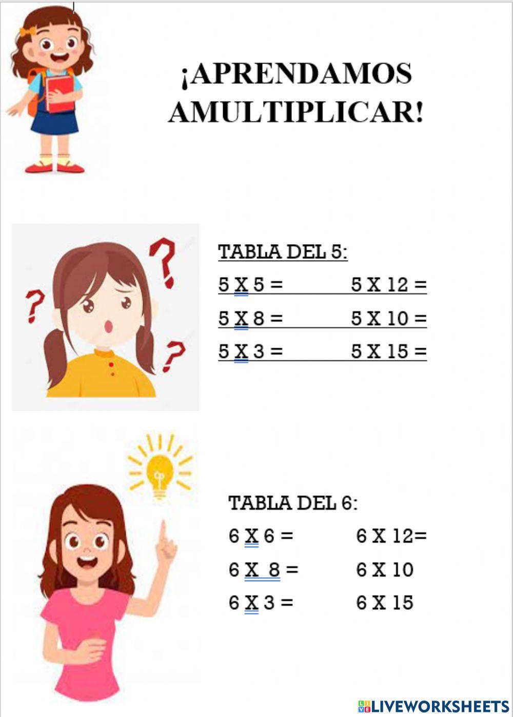 Aprendamos a multiplicar