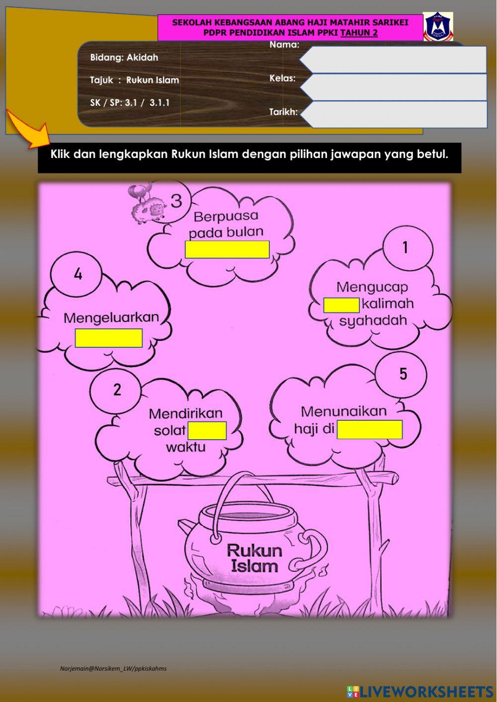 M33 AK3.1.1 Rukun Islam PPKI Thn 2