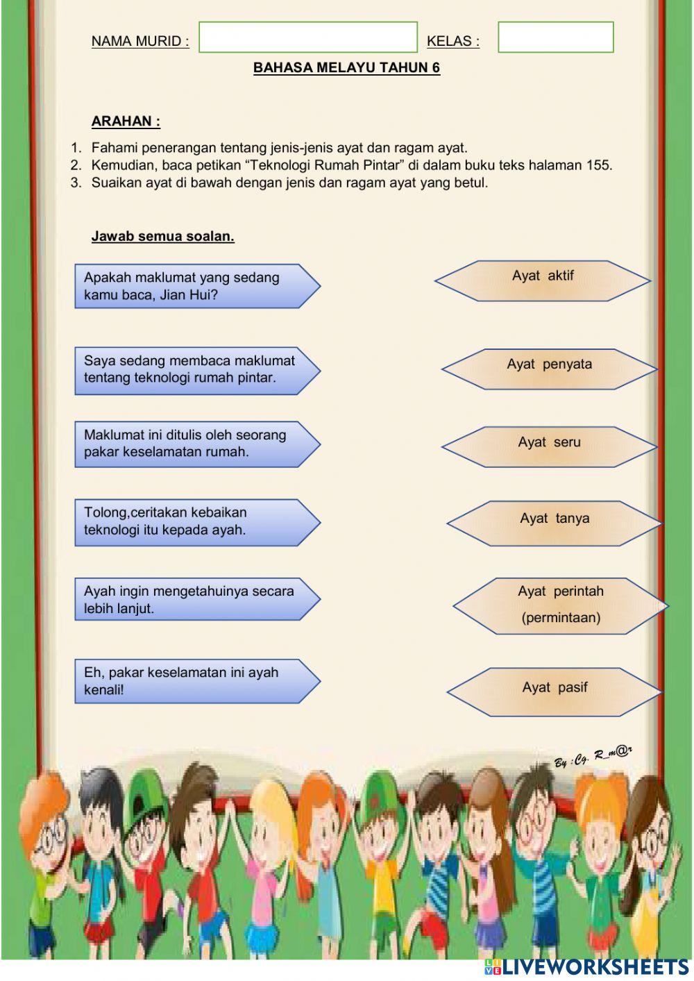 Bm tahun 6:ragam ayat