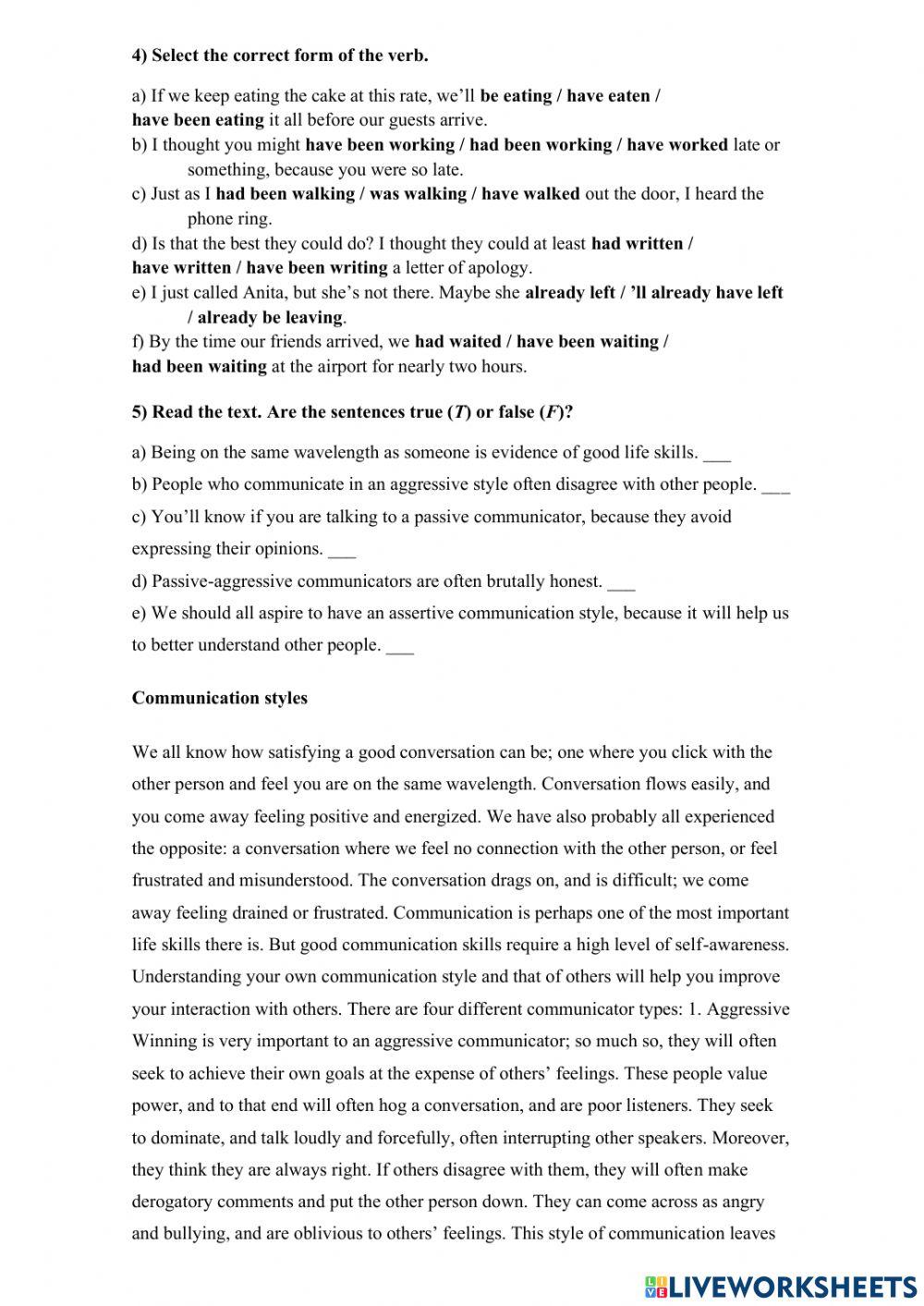 IOEA ADVANCED - Unit 1 and 2