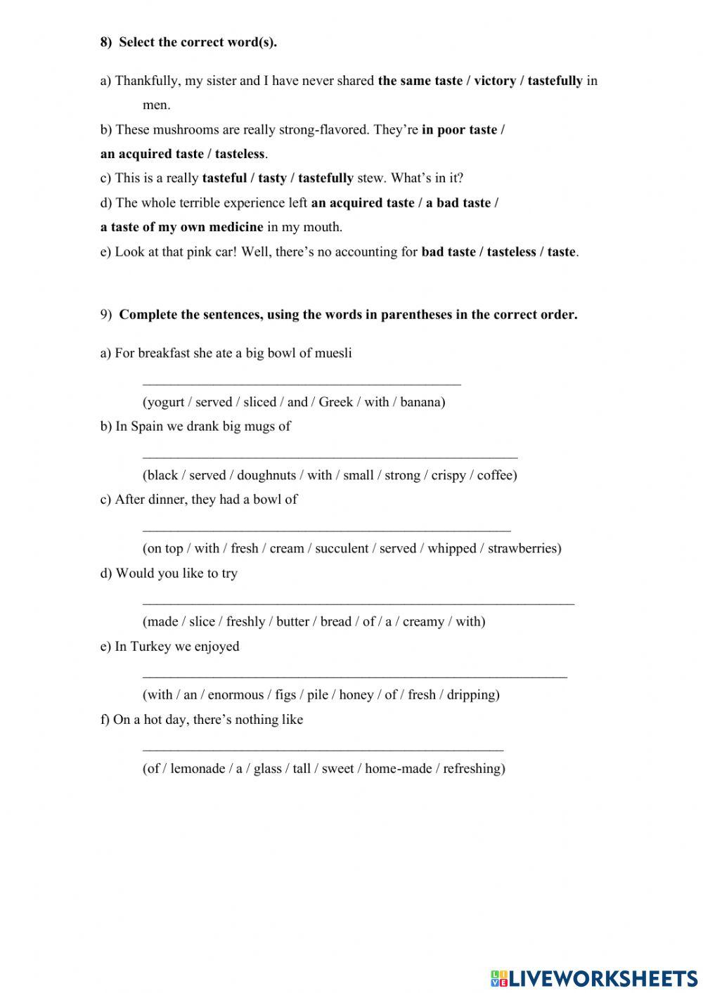 IOEA ADVANCED - Unit 1 and 2