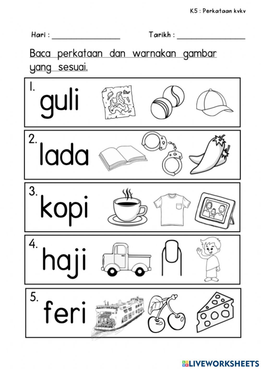 Perkataan kvkv bahagian 03