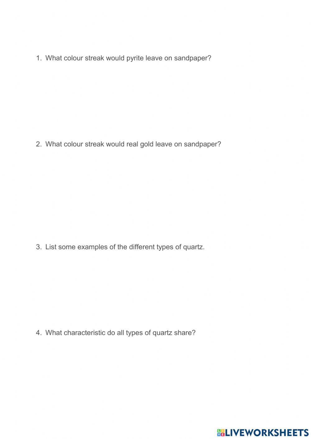 4.4 Mineral Formation