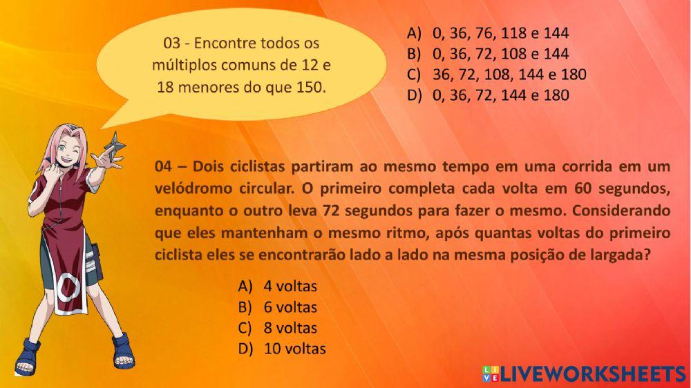 Múltiplos e divisores