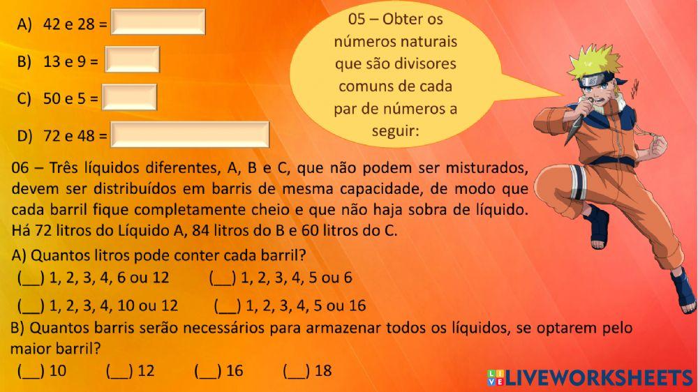 Múltiplos e divisores