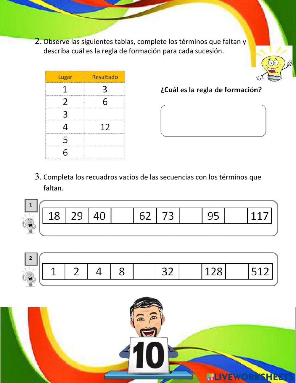 Patrones y sucesión