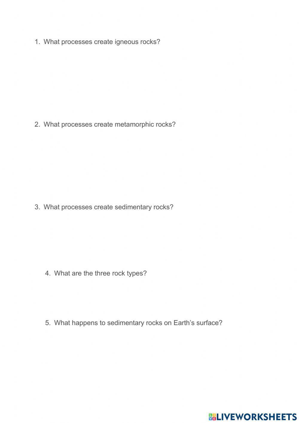 4.6 Rock Cycle Processes