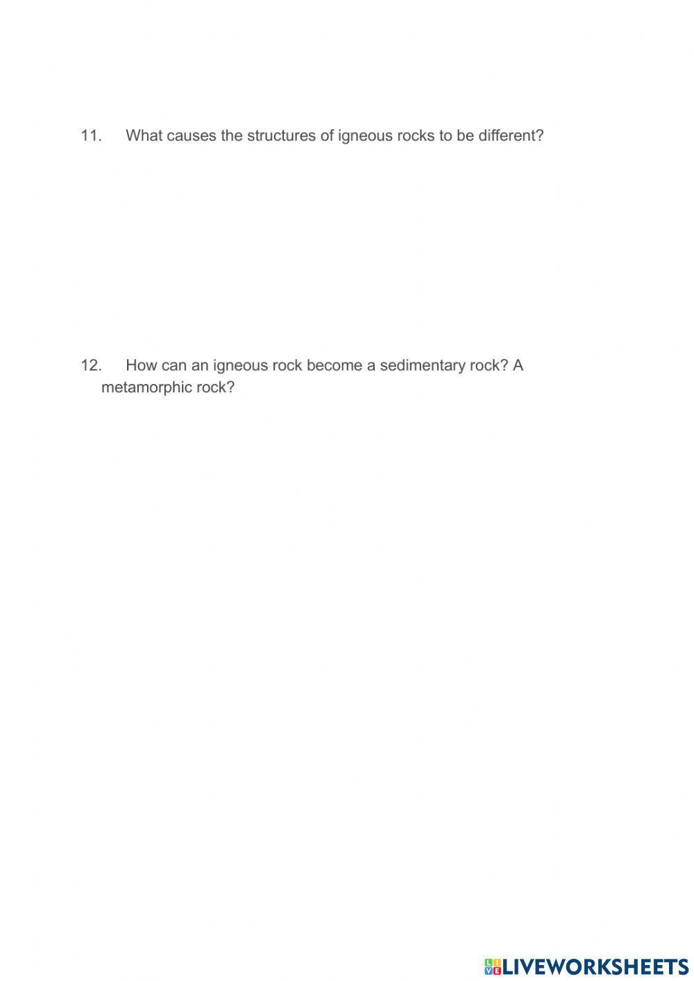 4.6 Rock Cycle Processes
