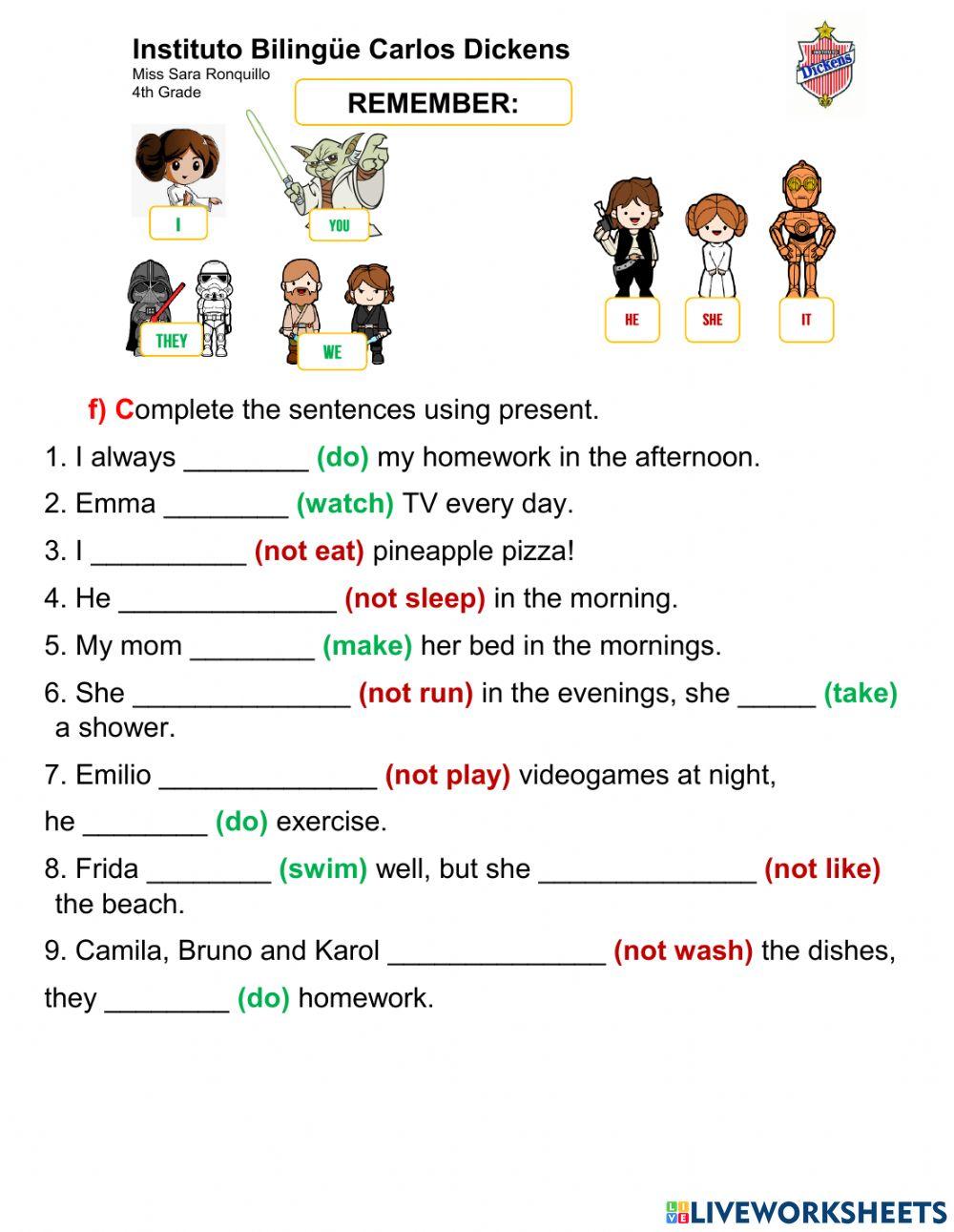 3 - Grammar Practice 9-9