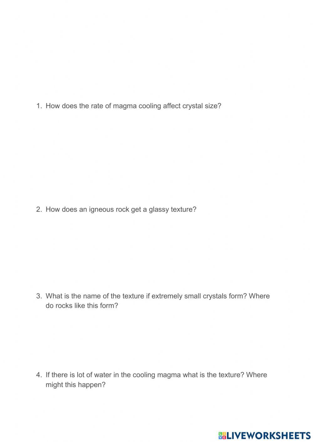 4.9 Igneous Rock Classification