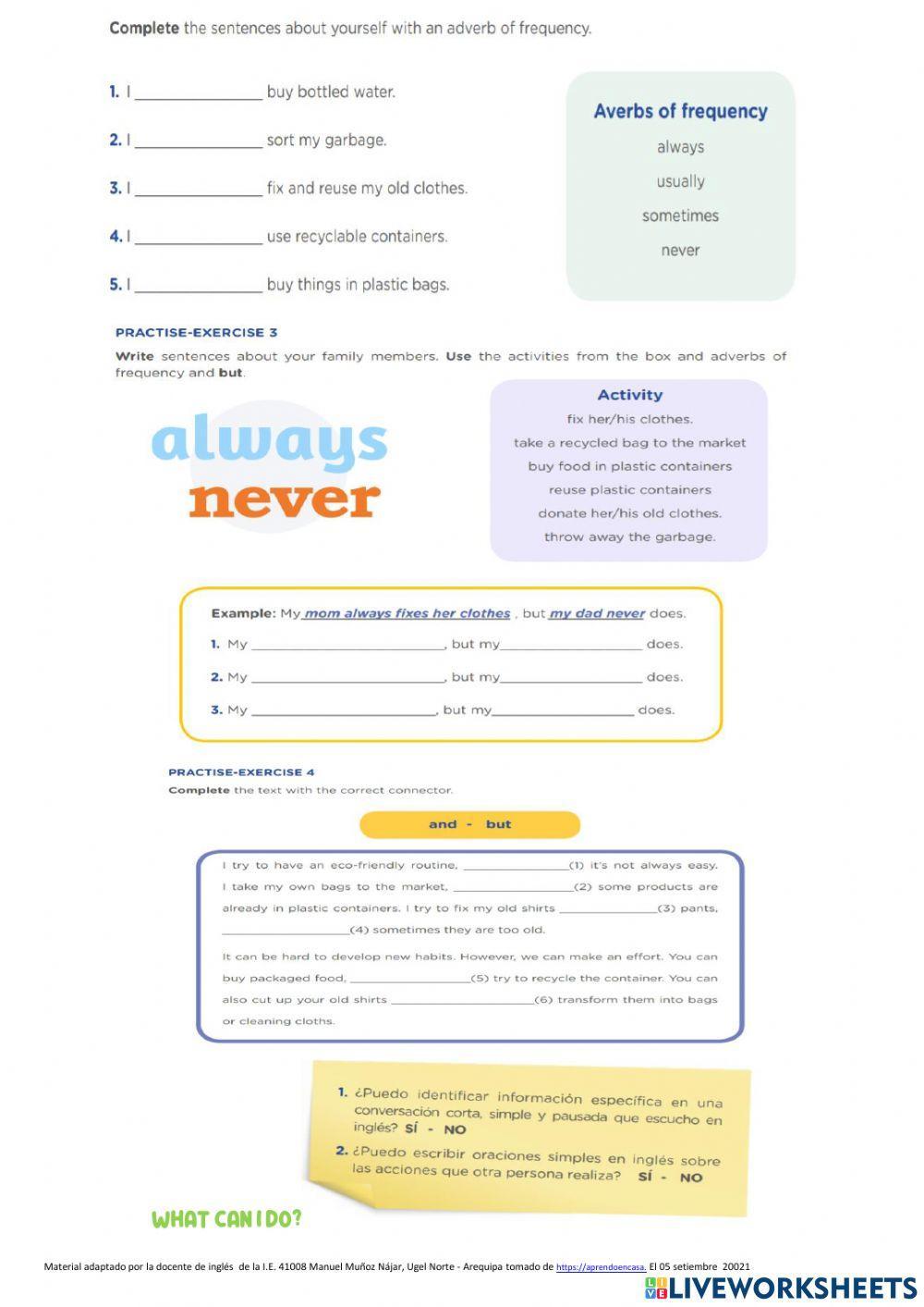 Reduce, reuse,recycle interactive worksheet | Live Worksheets