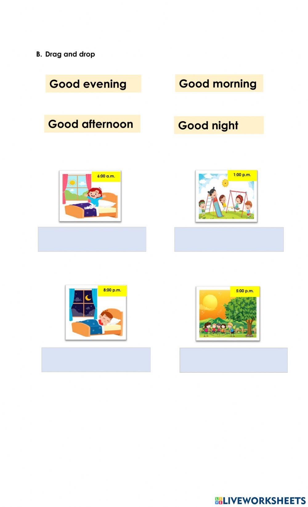 Greetings and Farewells