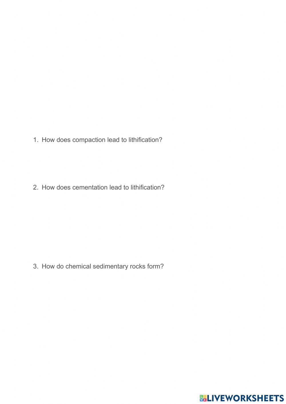 4.11 Lithification of Sedimentary Rocks