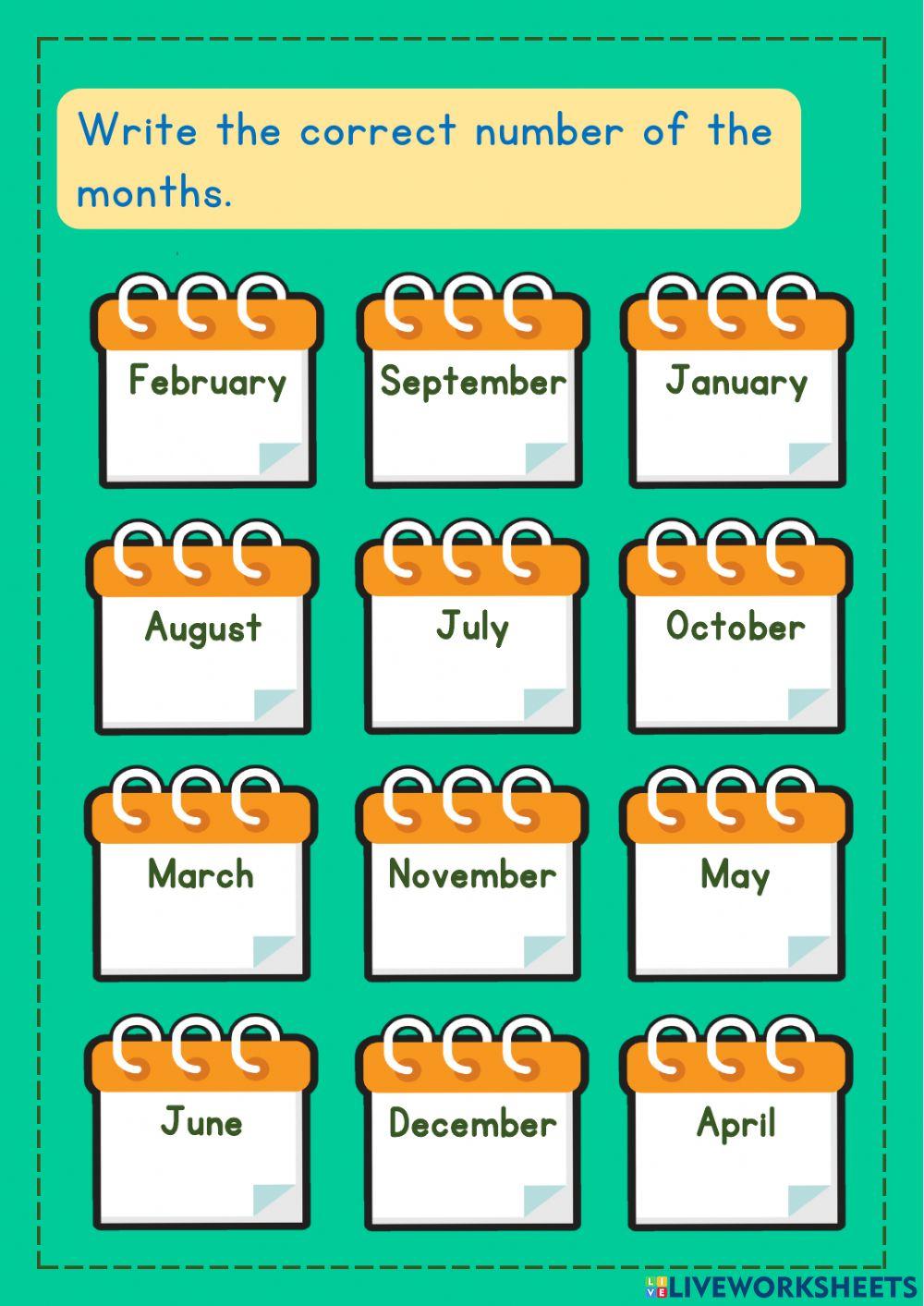 Months of the year
