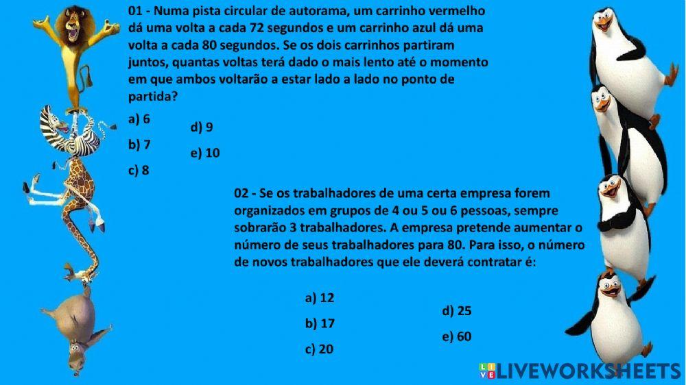 Múltiplos e divisores