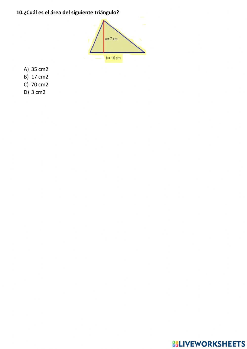Prueba de diagnostico de matematica