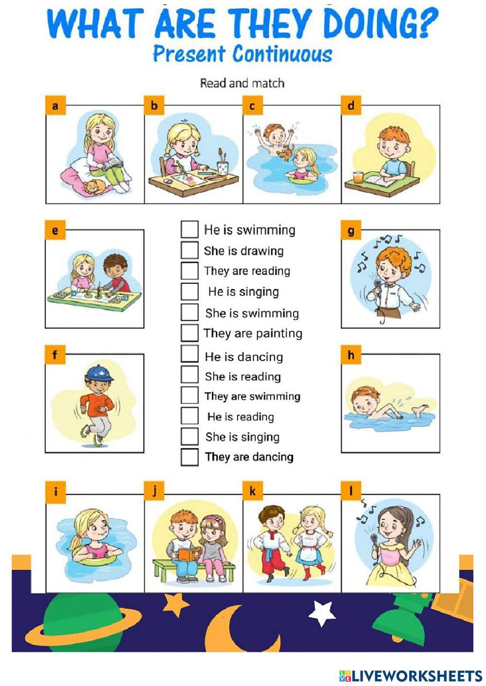 Present continuous tense