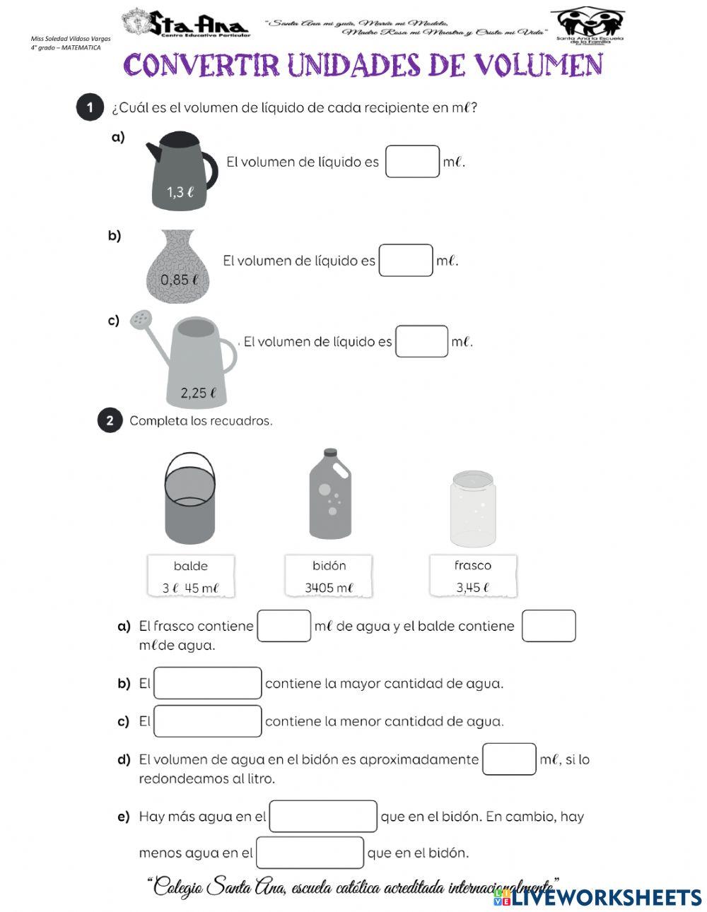 Unidades de capacidad