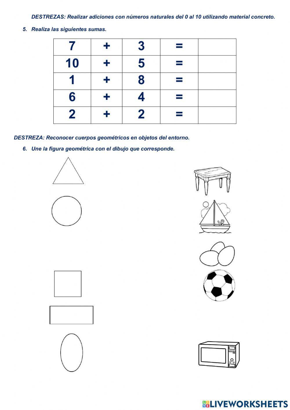 Evaluación diagnostica de matematica