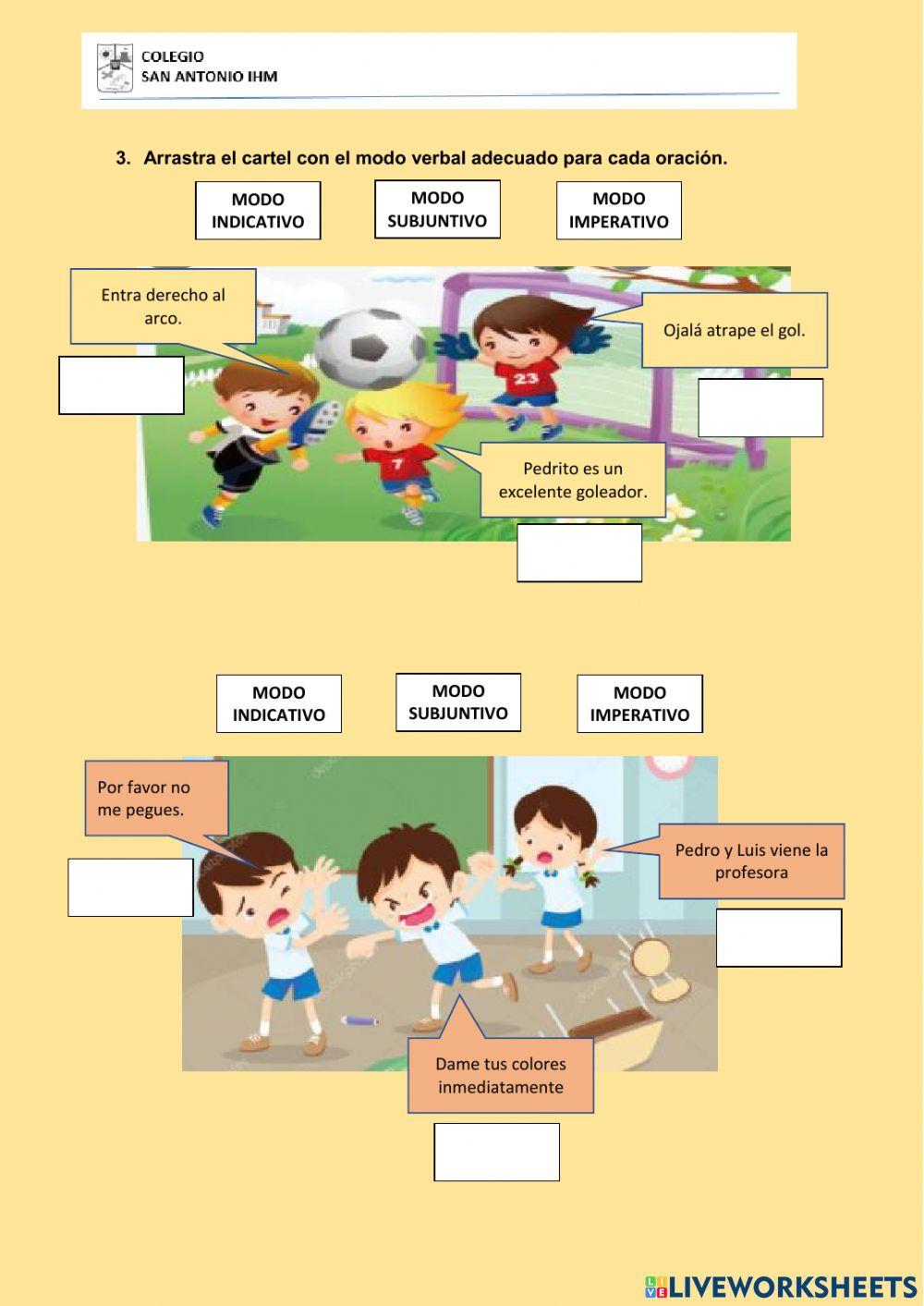 Verbo: número, tiempo y modo