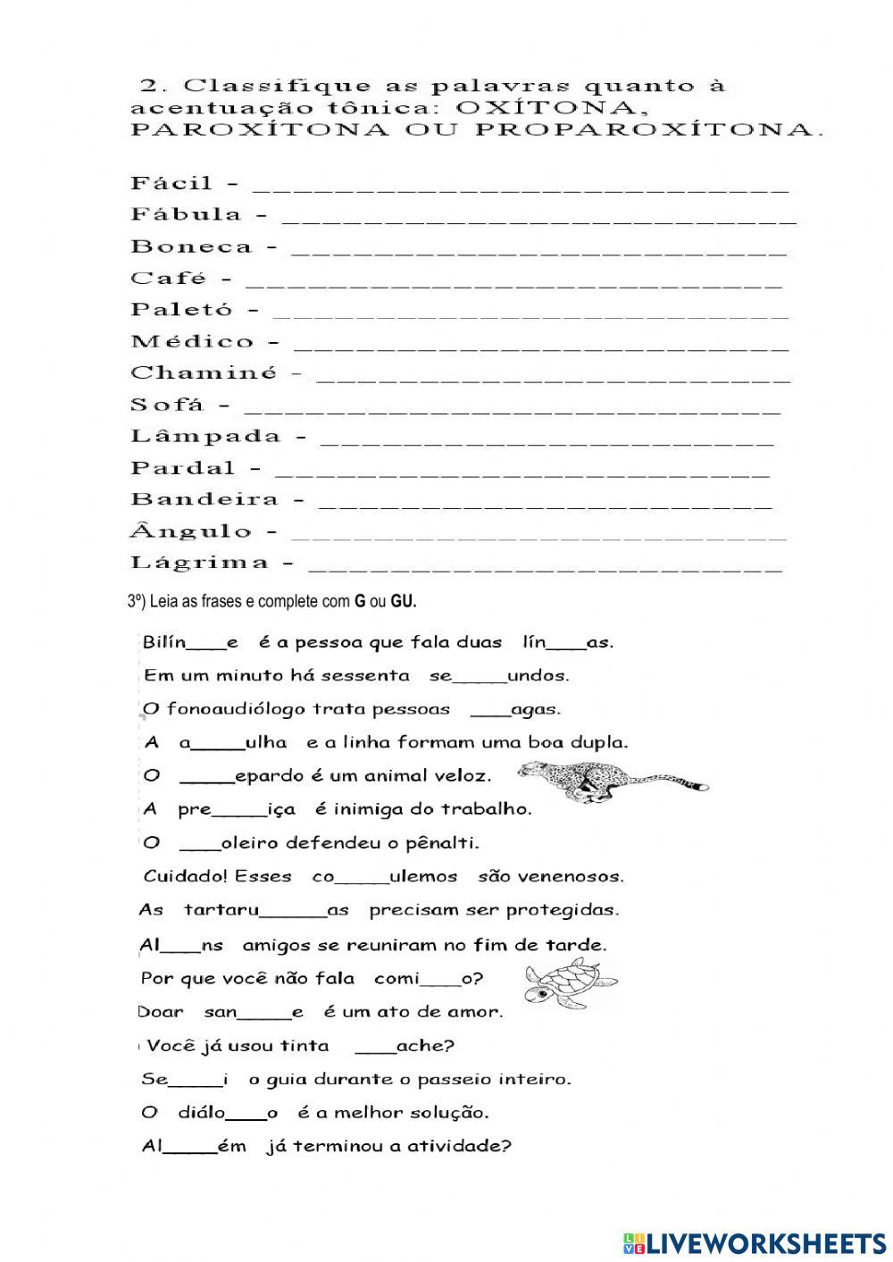 Revisão  de português