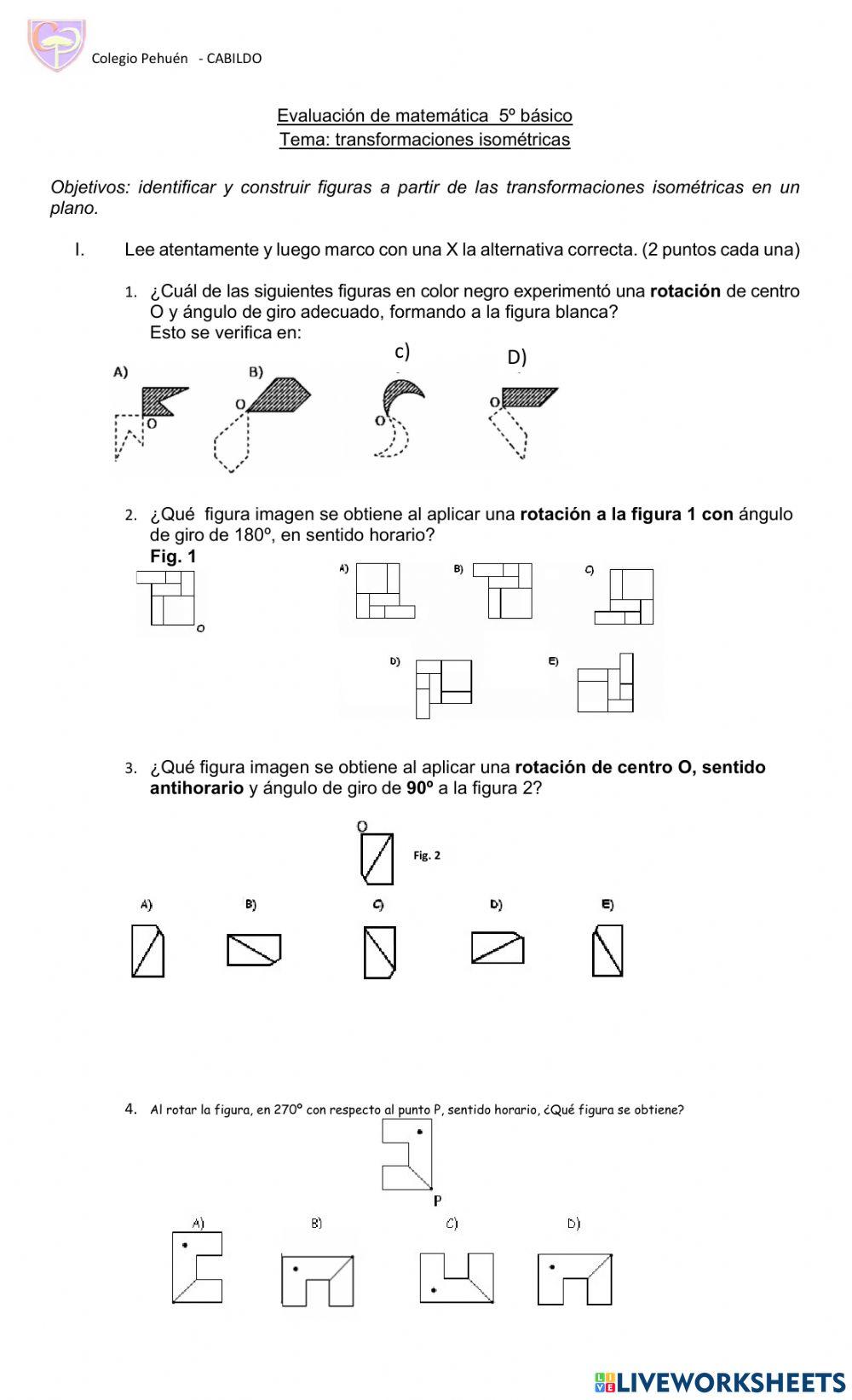 Transformaciones isométricas