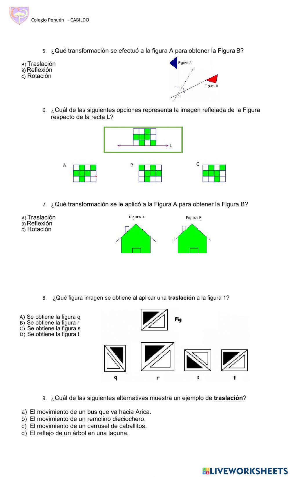 Transformaciones isométricas