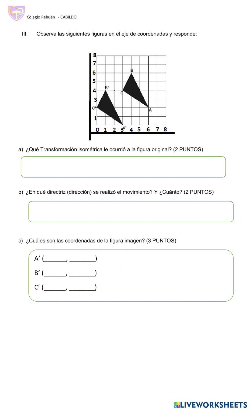 Transformaciones isométricas