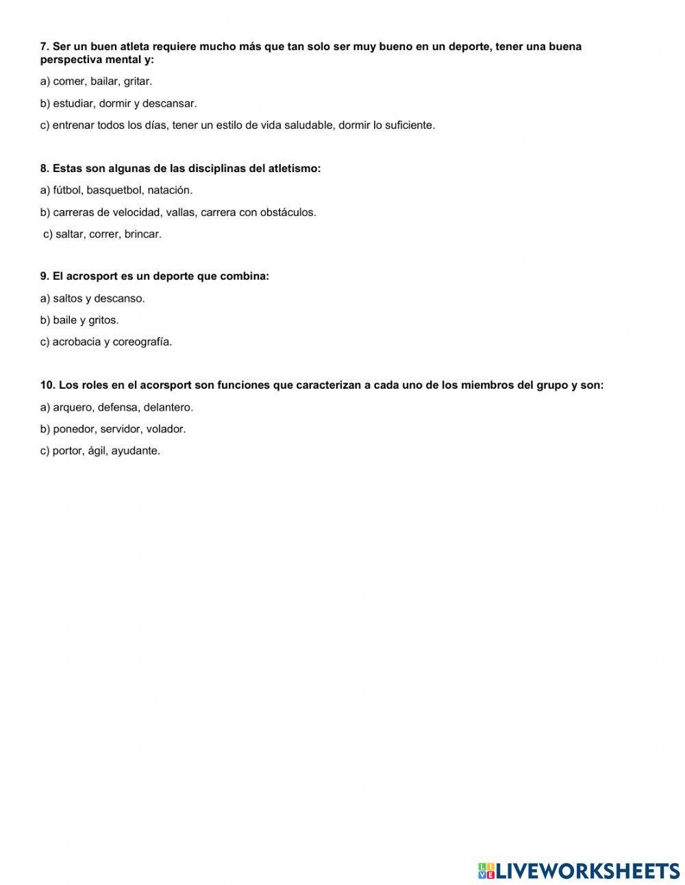 Evaluación diagnóstica de eeff