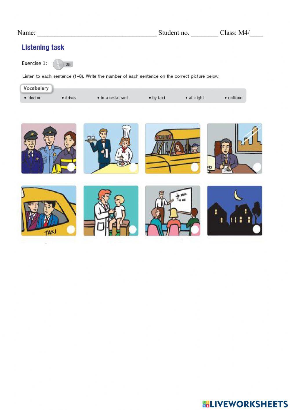 Unit 6 Occupation Worksheet