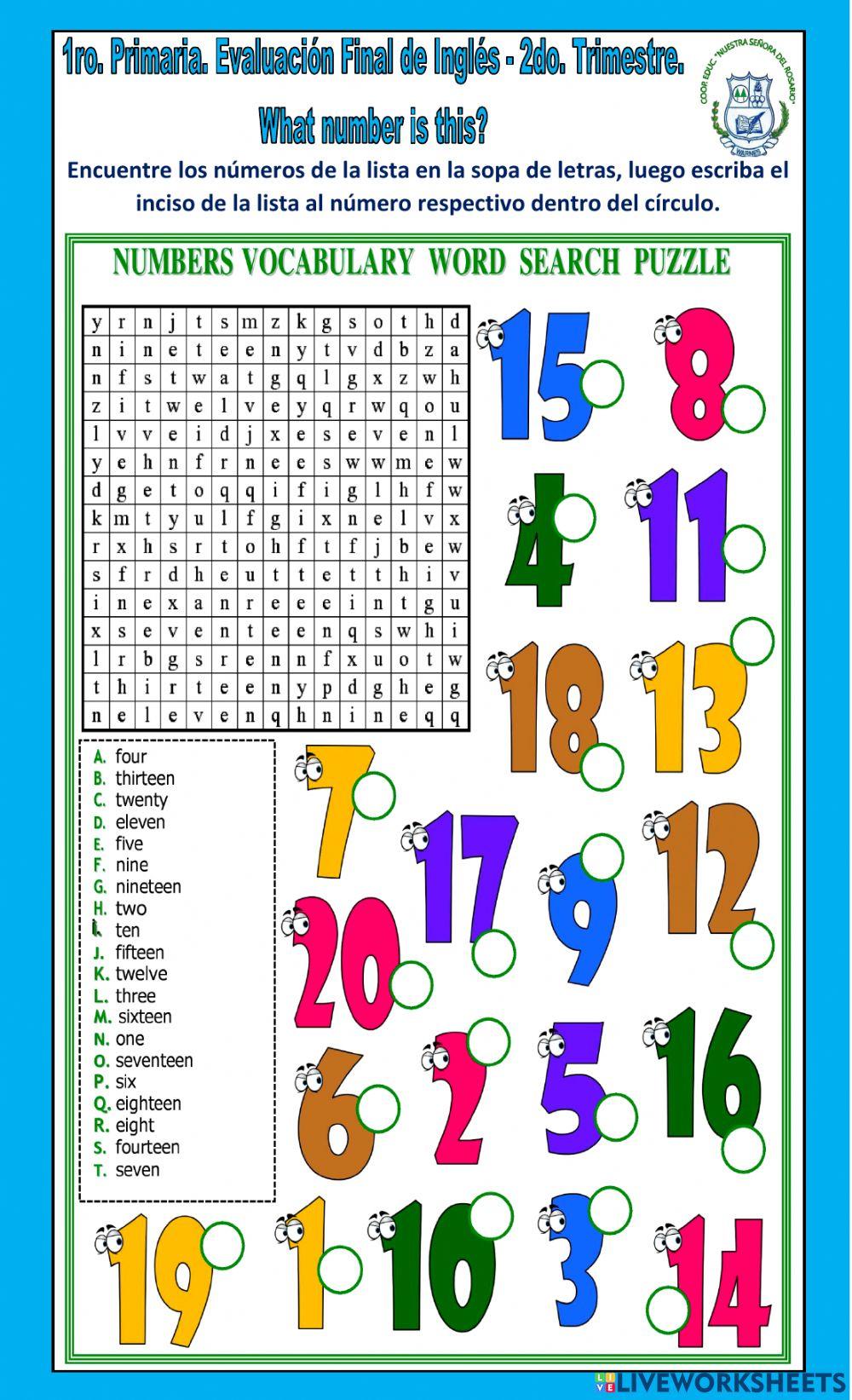 1ro. Primaria NSDR-Final Test