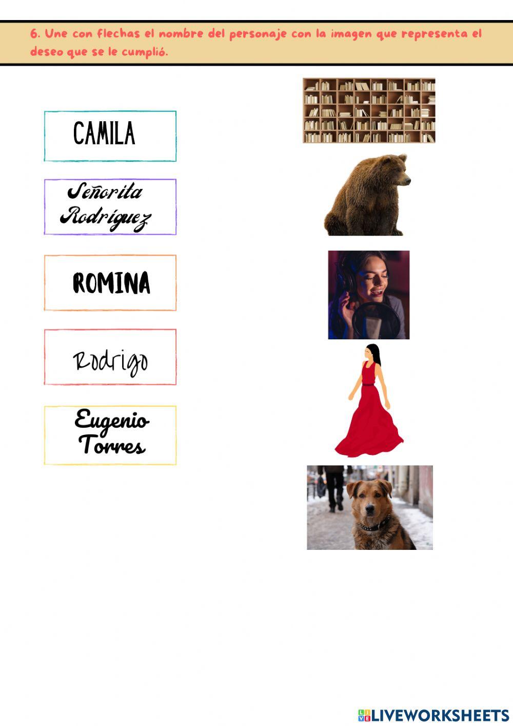 Control de lectura El mapa secreto de las cosas