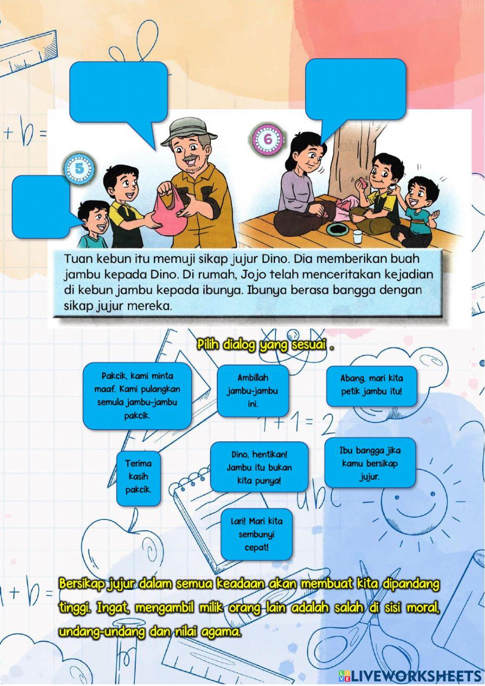 PM Tahun 2: Jujur Terhadap Ahli Keluarga 3