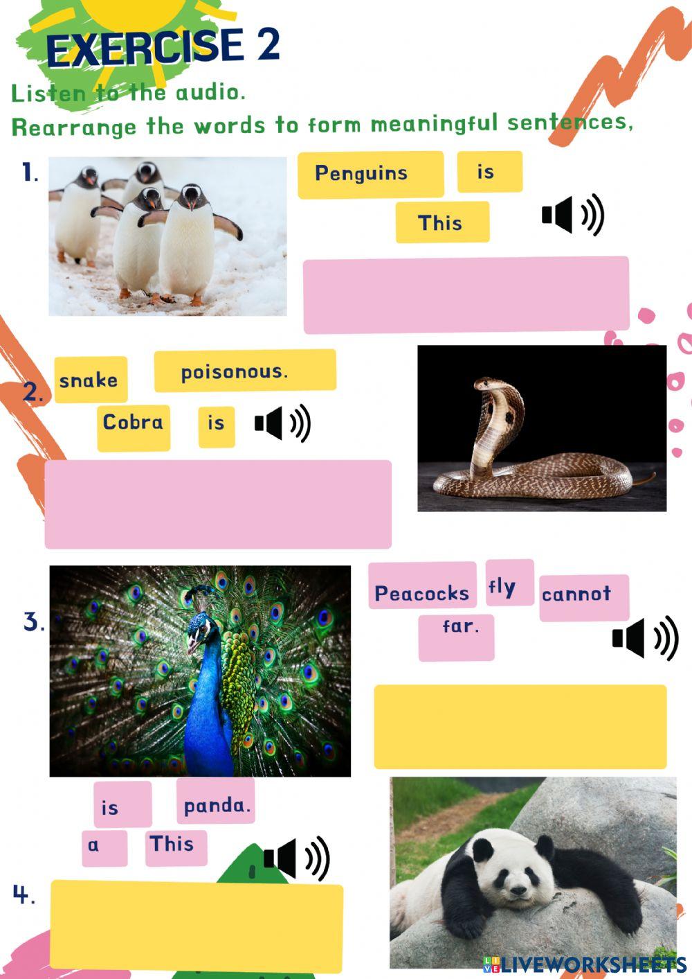 Exercise Endangered Animals