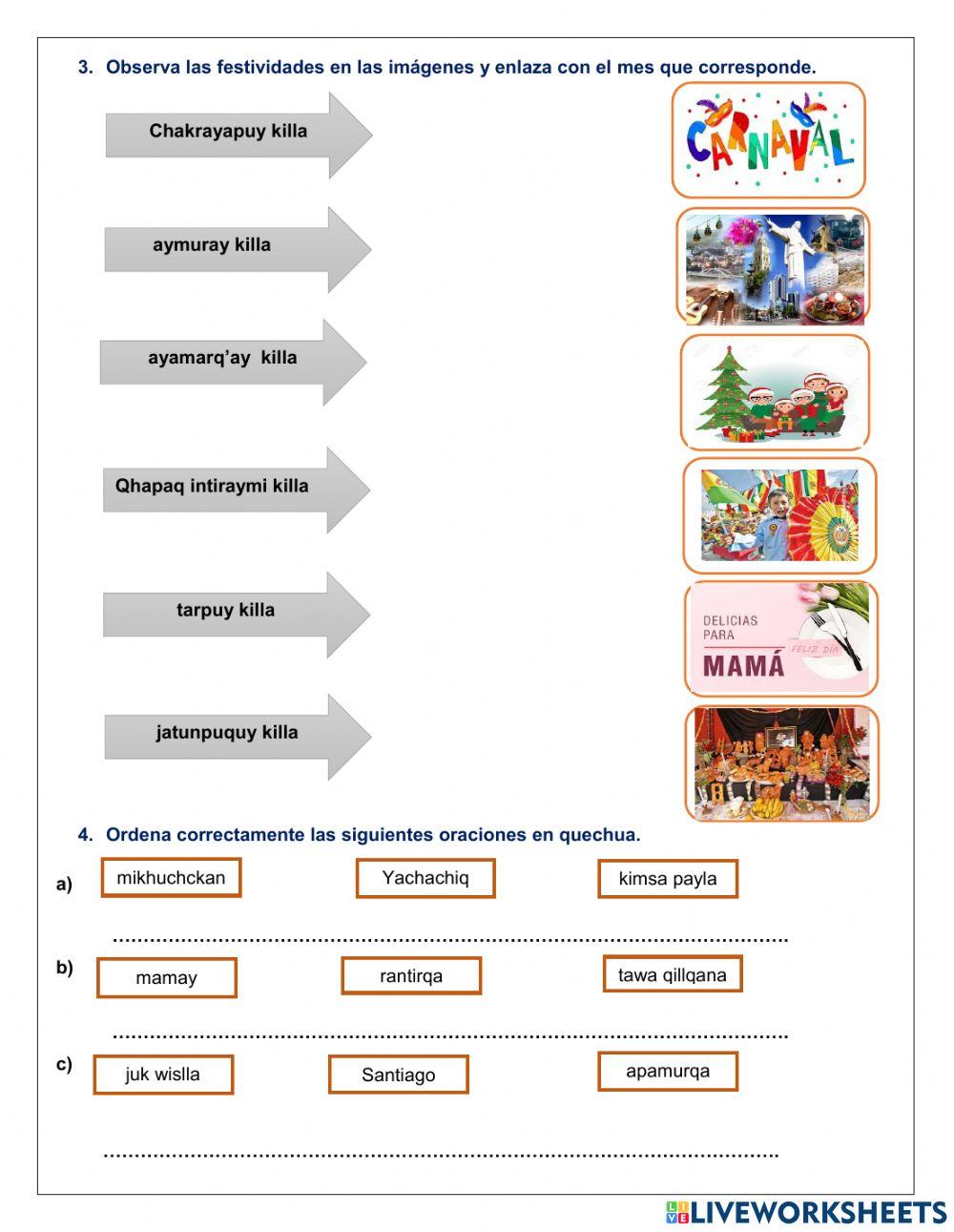 Evaluación de quechua