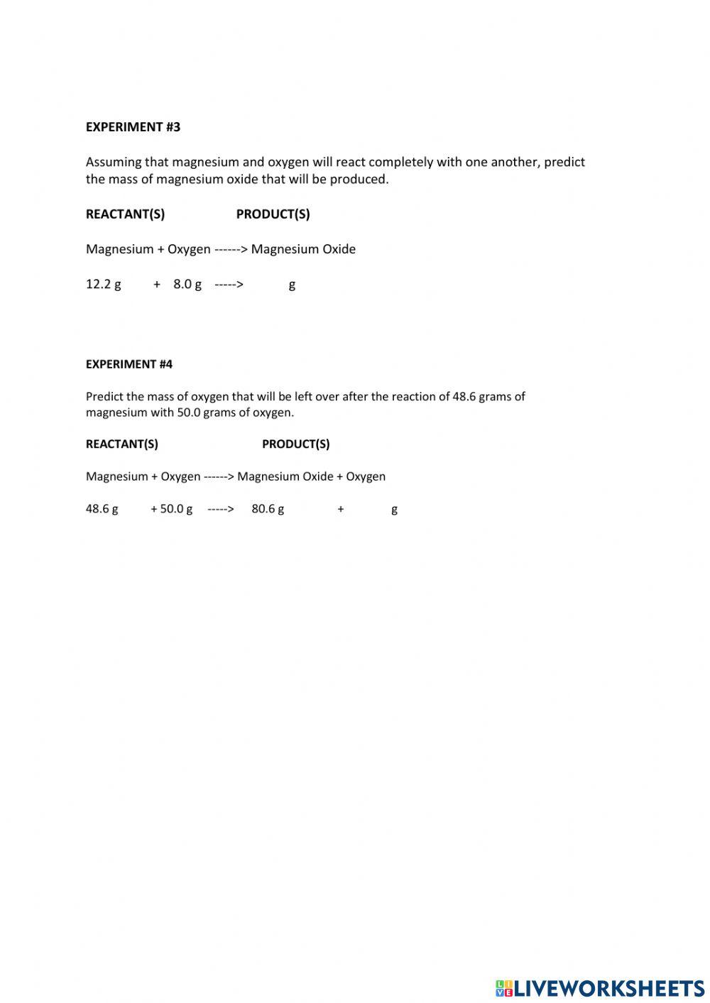 Conservation of Mass