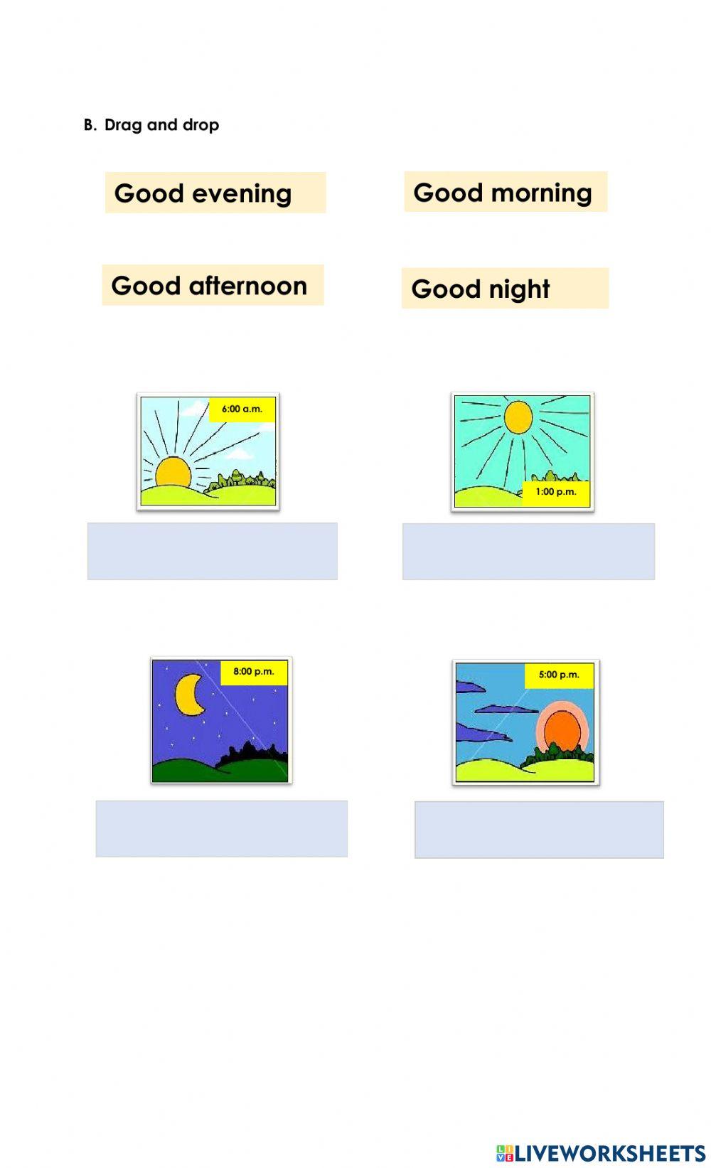 Greetings and Farewells