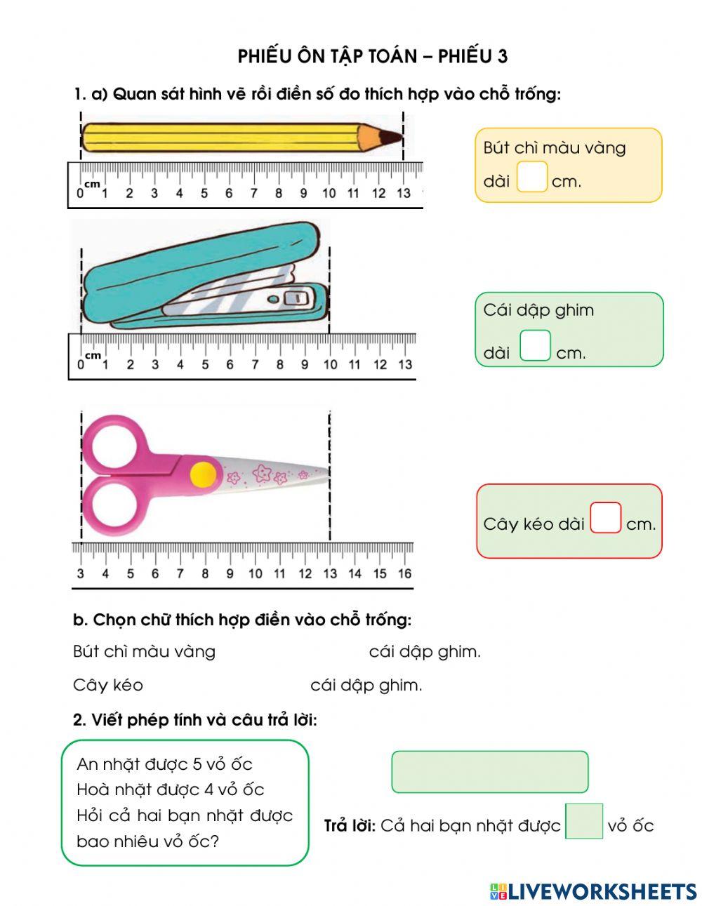 Ôn tập Toán tiết 3