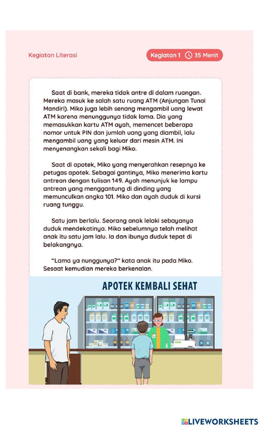 LKPD Kelas 5 Literasi Fiksi dan Numerasi Sei AKM-2