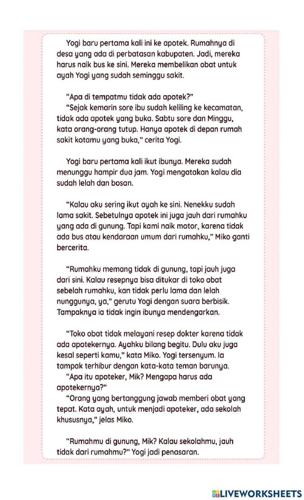 LKPD Kelas 5 Literasi Fiksi dan Numerasi Sei AKM-2