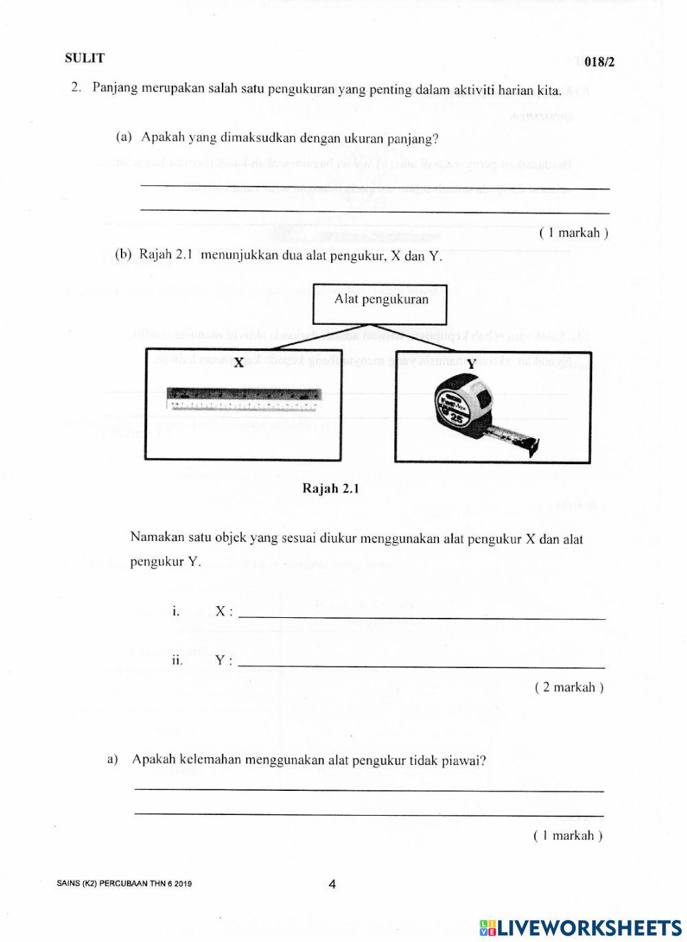 Soalan Tahun 5 Kertas 2