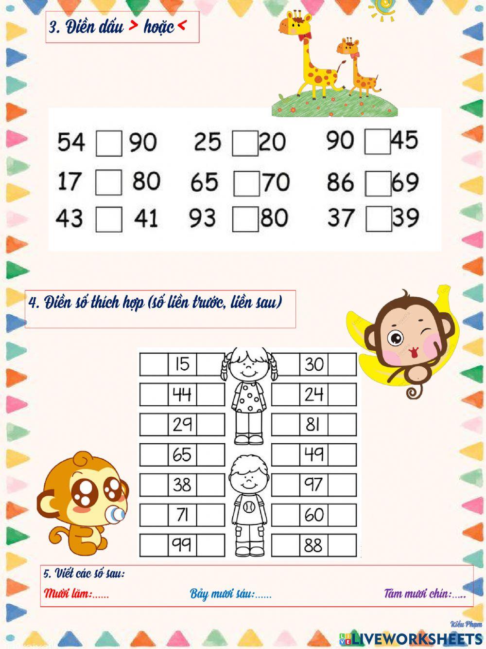 Ôn tập toán 2-tuần 1