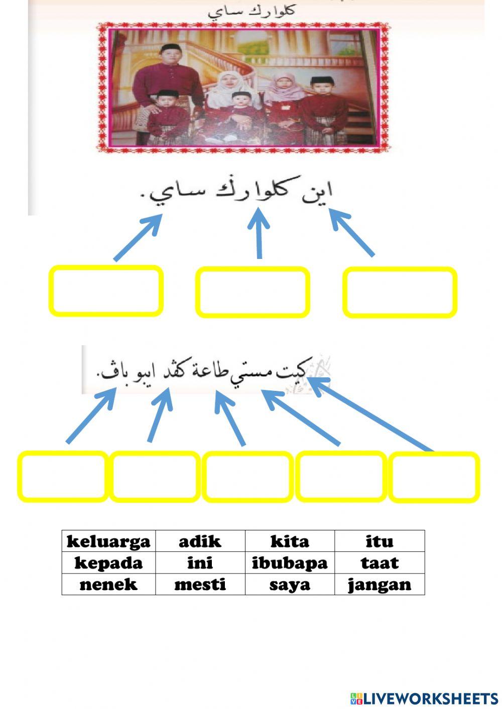 Bacaan jawi sekolah ugama