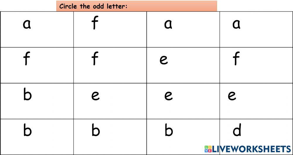 choose-the-odd-letter-worksheet-live-worksheets