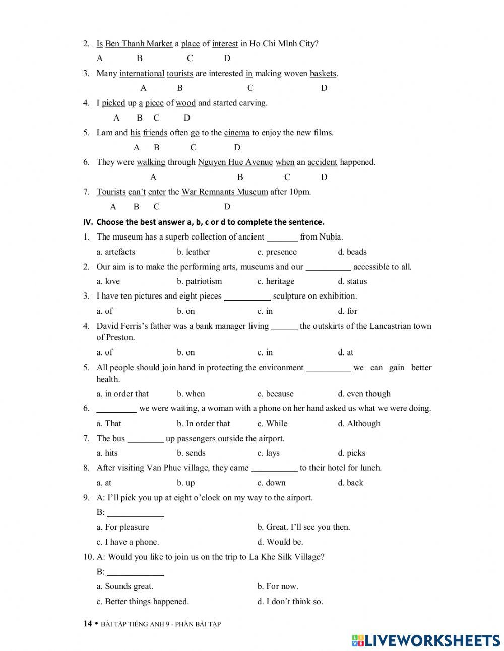 Local environment (test)