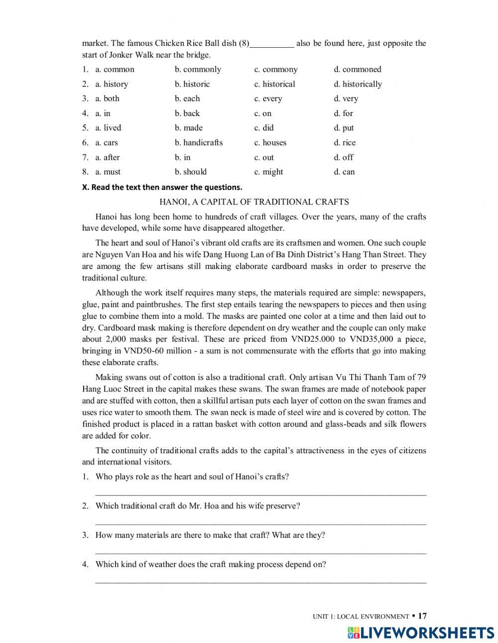 Local environment (test)